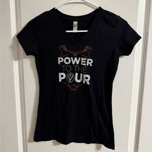Next Level Apparel Black V-Neck Tee